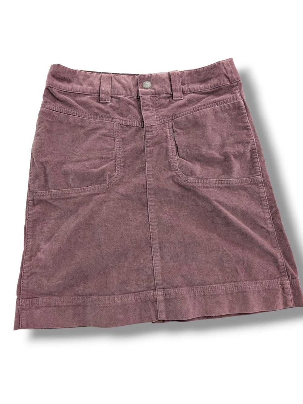 Athleta Roseville Washed Velvet Pencil Skirt in mauve Size 4